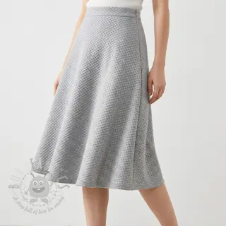 Gebreide stof Angora honey light grey