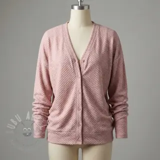 Gebreide stof Angora honey rose