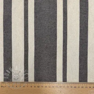 Decoratiestof Bernadette stripe coffee