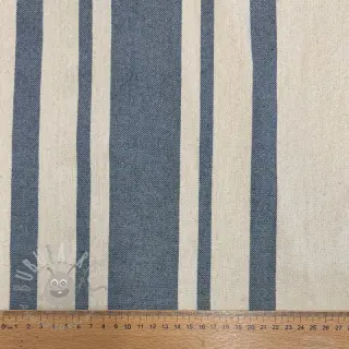 Decoratiestof Bernadette stripe denim