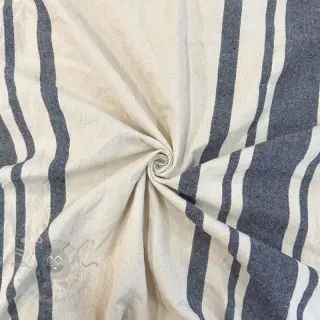 Decoratiestof Bernadette stripe indigo