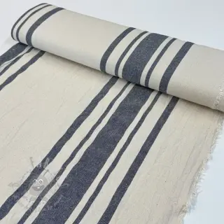 Decoratiestof Bernadette stripe indigo