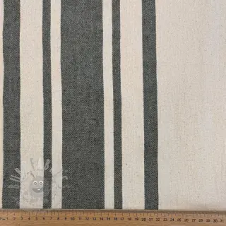 Decoratiestof Bernadette stripe kaki