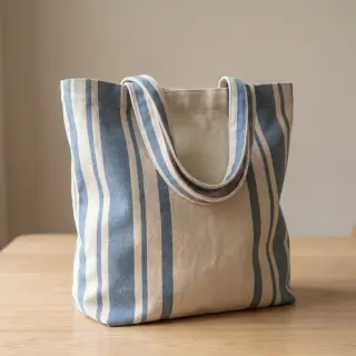 Dekoračná látka Bernadette stripe denim