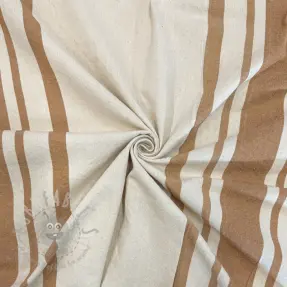 Decoratiestof Bernadette stripe peanut