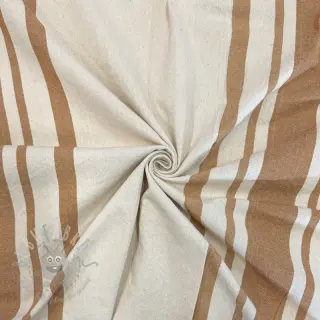 Decoratiestof Bernadette stripe peanut