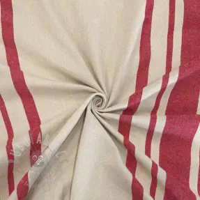 Decoratiestof Bernadette stripe rouge