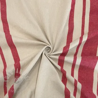 Decoratiestof Bernadette stripe rouge