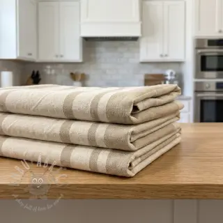 Decoratiestof Bernadette stripe ficelle