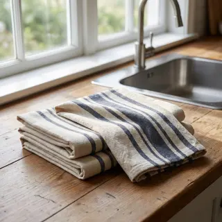 Dekoračná látka Bernadette stripe indigo