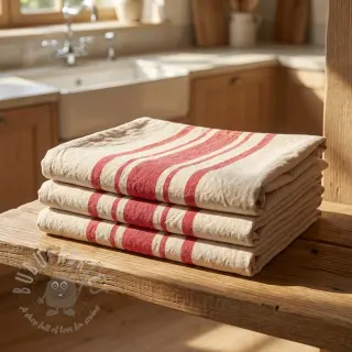 Decoratiestof Bernadette stripe rouge