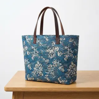 Dekoračná látka jacquard Swell allover bleu