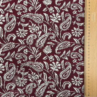 Decoratiestof jacquard Mumbai allover bordeaux