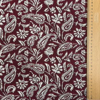 Dekoračná látka jacquard Mumbai allover bordeaux
