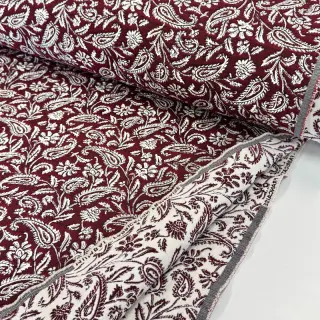 Dekoračná látka jacquard Mumbai allover bordeaux