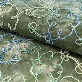 Katoenen stof TIE DYE Chenille ela design B