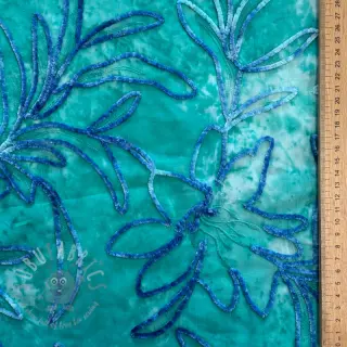 Katoenen stof TIE DYE Chenille manon design En