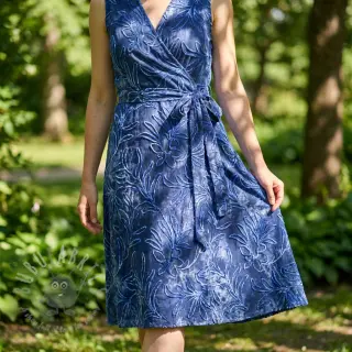 Katoenen stof TIE DYE Chenille manon design B