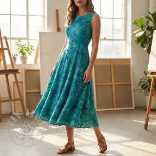 Katoenen stof TIE DYE Chenille manon design A