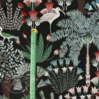 Decoratiestof jacquard Botanic Paradise Bird