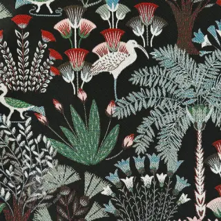 Decoratiestof jacquard Botanic Paradise Bird