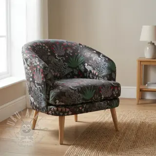 Decoratiestof jacquard Botanic Paradise Bird