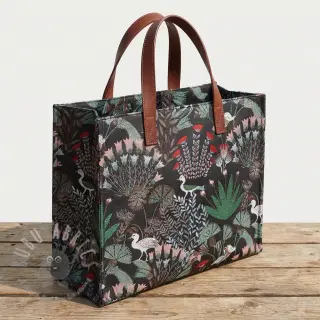 Decoratiestof jacquard Botanic Paradise Bird