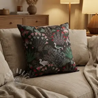 Decoratiestof jacquard Botanic Paradise Bird