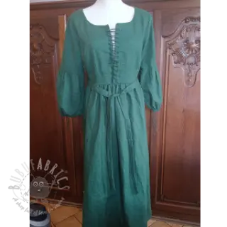 Voorgewassen linnen 170 g forest green