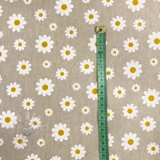 Decoratiestof Linenlook Daisies
