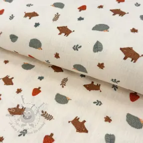 Dubbelgaas/mousseline Forest animals ORGANIC SIMPLY NATURAL