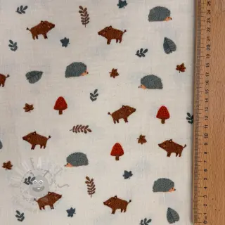Dubbelgaas/mousseline Forest animals ORGANIC SIMPLY NATURAL
