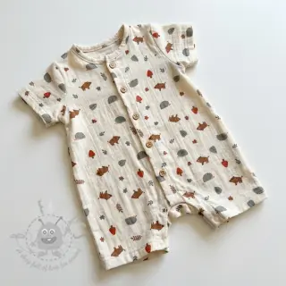 Dubbelgaas/mousseline Forest animals ORGANIC SIMPLY NATURAL
