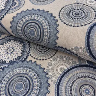 Decoratiestof Linenlook premium Geometric mandala