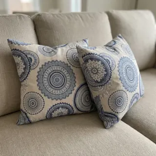 Dekoračná látka Linenlook premium Geometric mandala
