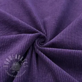 Ribfluweel 6W WASHED STRETCH dark purple