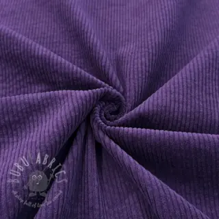 Ribfluweel 6W WASHED STRETCH dark purple