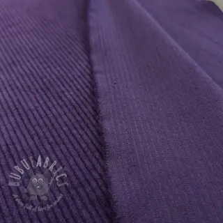 Ribfluweel 6W WASHED STRETCH dark purple