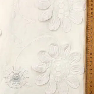 Katoenen stof EMBROIDERY Bellagio off white