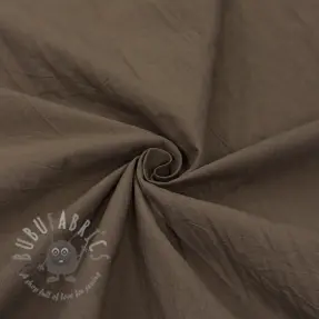 Katoenen stof WASHED taupe