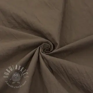 Katoenen stof WASHED taupe