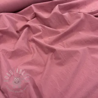 Katoenen stof WASHED dark blush