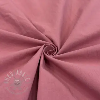 Katoenen stof WASHED dark blush