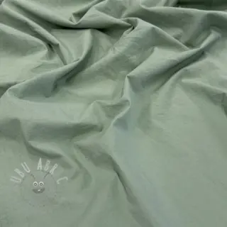 Katoenen stof WASHED old green