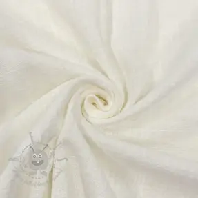 Katoenen stof SLUB WASHED off white