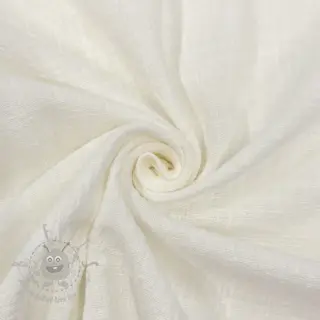 Katoenen stof SLUB WASHED off white