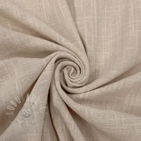 Katoenen stof SLUB WASHED beige