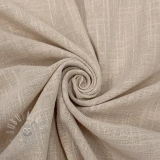 Katoenen stof SLUB WASHED beige