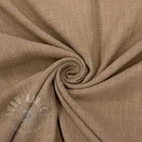 Katoenen stof SLUB WASHED sand