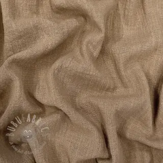 Katoenen stof SLUB WASHED sand